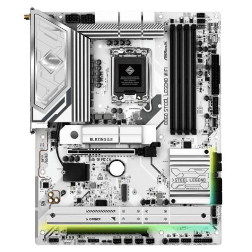 Asrock B860 STEEL LEGEND WIFI, Intel B860, 1851, ATX, 4 DDR5, HDMI, DP, TB4, Wi-Fi 6E, 2.5G LAN, RGB, 4x M.2 Asrock B860 STEEL LEGEND WIFI, Intel B860, 1851, ATX, 4 DDR5, HDMI, DP, TB4, Wi-Fi 6E, 2.5G LAN, RGB, 4x M.2